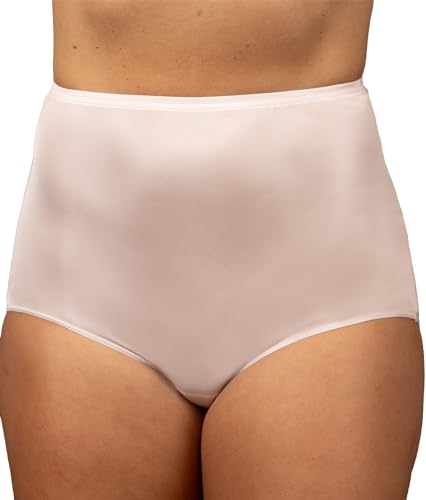 Shadowline Damen Nylon, versteckt, elastisch, 3er-Pack Slip, Blush, 7 von Shadowline