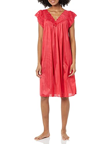Shadowline Damen Übergröße Silhouette 101,6 cm Kurze Flügelärmel Walzer Kleid, rot, 2X von Shadowline