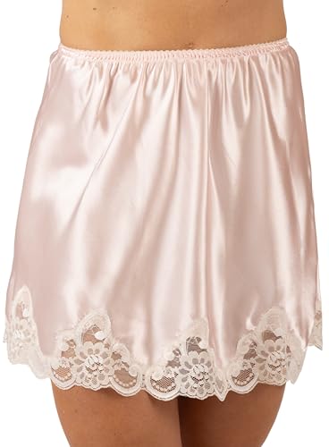 Shadowline Damen Women's Rochelle Satin Half Slip Halber Schlupf, Blush, XL von Shadowline