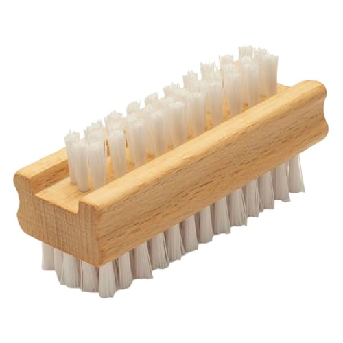 Shaersu Nagelbürste Zur Reinigung Der Fingernägel,Holzbürste Zur Nagelpflege - Rutschfester Griff Naturborsten Maniküre-Werkzeuge Für Frauen Männer Kinder Für Täglichen Gebrauch Zu Hause Und Unterwegs von Shaersu