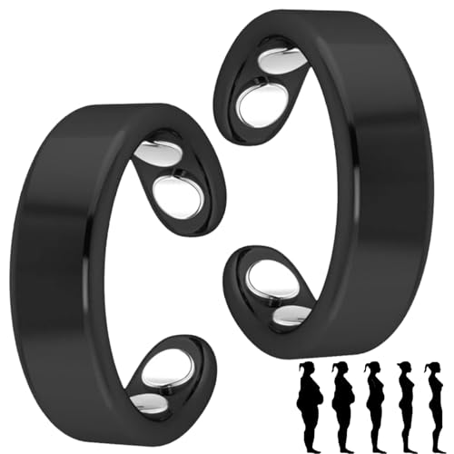 2 PCS Sömni Ring, Sömni Ring Damen Wechseljahre Original (Schwarz*2) von Shafaja
