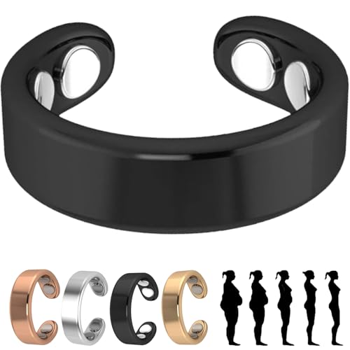 2 PCS Sömni Ring, Sömni Ring Damen Wechseljahre Original (Schwarz-A) von Shafaja