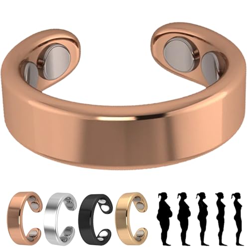 Shafaja 2 PCS Sömni Ring, Sömni Ring Damen Wechseljahre Original (Rosé) von Shafaja