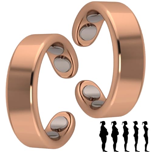Shafaja 2 PCS Sömni Ring, Sömni Ring Damen Wechseljahre Original (Rosé*2) von Shafaja