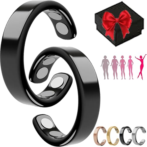 Shafaja Sömni Ring, Sömni Ring Damen Wechseljahre, Somniring Original for Women Men (Black*2) von Shafaja