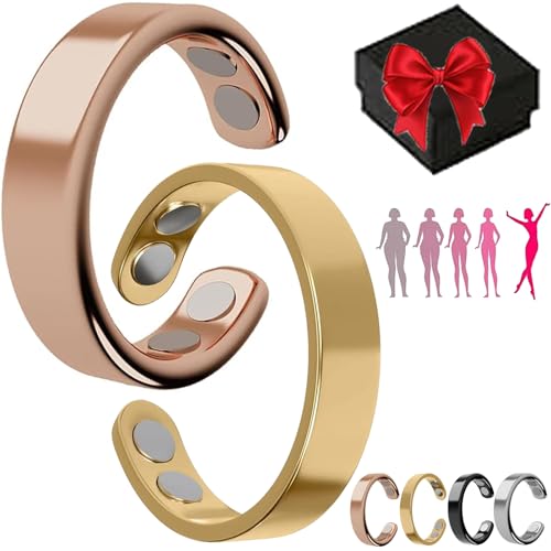 Shafaja Sömni Ring, Sömni Ring Damen Wechseljahre, Somniring Original for Women Men (Gold+Rose) von Shafaja