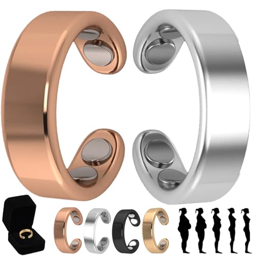 Shafaja Sömni Ring Damen Wechseljahre Original (Silber) (Silber+Peach Gold) von Shafaja