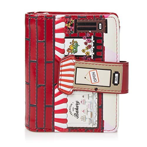 Shagwear Junge Damen Portemonnaie klein mädchen Geldbörse Small Purse Teenager Portmonee mit Design (Bakery Red/Bäckerei Rot) von Shag Wear