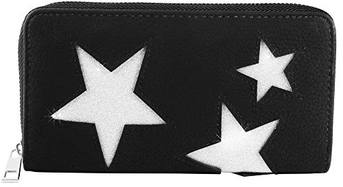Damen Reißverschluss Geldbörse Portemonnaie Geldbeutel Portmonee Börse Sterne von Shaghafi