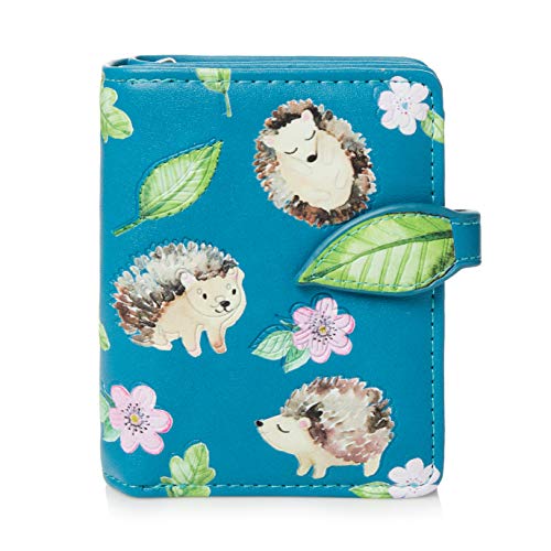 Shagwear ® Portemonnaie Geldbörse Damen Geldbeutel Mädchen Bifold Mehrfarbig Portmonee Designs: (Igel/Hedgehog) von Shag Wear