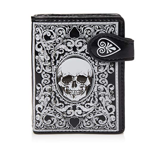 Shagwear ® Portemonnaie Geldbörse Damen Geldbeutel Mädchen Bifold Mehrfarbig Portmonee Designs: (Schädel/Skull) von Shag Wear