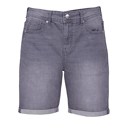 Summer Denim Jeans Shorts Designer Jeans Herren Shorts Kurze Hose Slim Fit Cotton Short Denim Stretch (Grey, W36) von Shah Traders