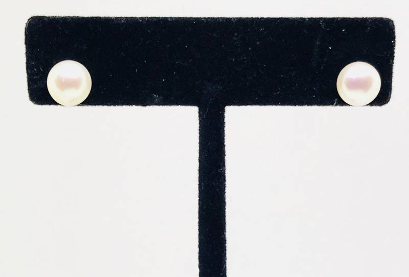 Perlen Ohrstecker Set Aus Sterling Silber 92, 5. Perlengröße 8mm. Perfekt Abgestimmt von ShailJewels