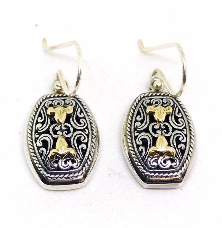 Sterling Silber, 18K Gold, Ohrringe, Baumeln, Tropfen, Draht, Haken, Schmuck, Authentisch, Statement, Geschenk Für Sie von ShailJewels