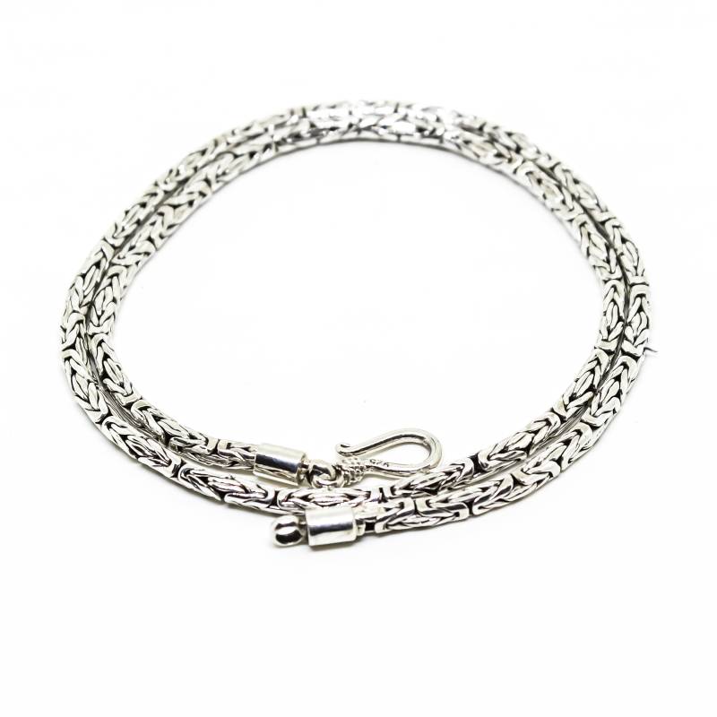 Sterling Silber Kette Byzantinerkette 925 Sterlingsilber Mittelgewicht Bali 2, 5 Mm Alle Längen Sterling Silber Kette Byzantinerkette 925 Sterlingsilber Mittelgewicht Bali 2, 5 Mm Alle Längen von ShailJewels