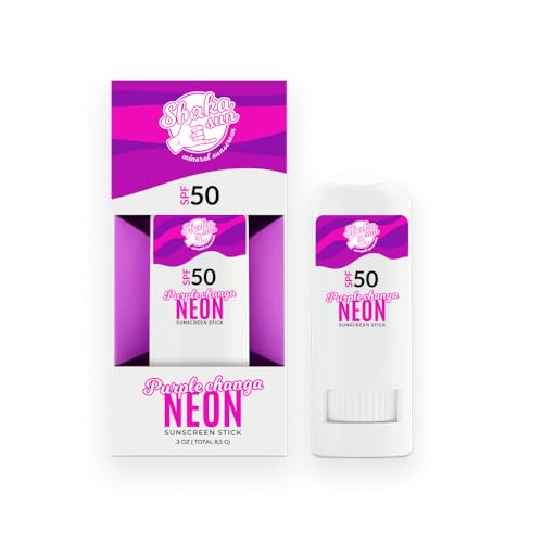 Shaka Sun - Mineralischer Sonnencreme I SPF 50+ I Sonnenschutz Stift I Natürliche Zinkoxid I für Kinder und Erwachsene I Gegen Alle Strahlenarten UVA und UVB I Wasserfest I NEON Violett Shaka Sun - Mineralischer Sonnencreme I SPF 50+ I Sonnenschutz Stift I Natürliche Zinkoxid I für Kinder und Erwachsene I Gegen Alle Strahlenarten UVA und UVB I Wasserfest I NEON Violett von Shaka Sun