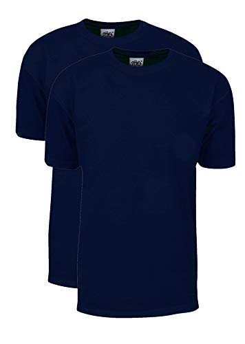 Shaka Wear Herren 2er-Pack Max Heavy Weight 200 ml T-Shirt aus Baumwolle mit kurzen Ärmeln - Blau - Groß von Shaka Wear