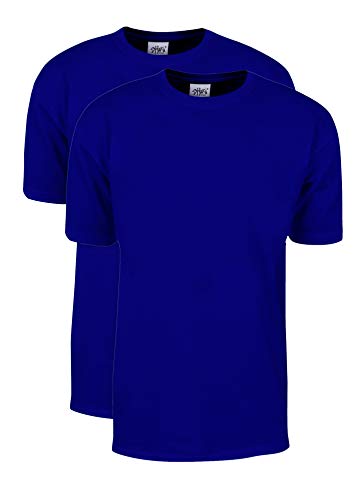 Shaka Wear Herren 2er-Pack Max Heavy Weight 200 ml T-Shirt aus Baumwolle mit kurzen Ärmeln - Blau - Mittel von Shaka Wear