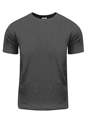 Shaka Wear Herren Active Premium Kurzarm-T-Shirt, Baumwolle, Gr. S-5XL - Grau - 3X-Groß von Shaka Wear