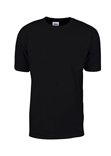 Shaka Wear Kurzärmliges Baumwoll-T-Shirt für Herren Mittel Schwarz von Shaka Wear