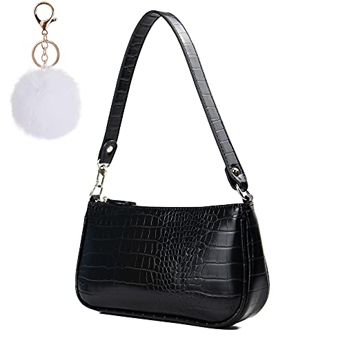 CAMILIFE Retro Umhängetasche Tasche,93er Jahre Umhängetasche Damen,mit schickem Krokoprägung-Druck Crossbody Tasche,Damen Schultertasche,Frau Vintage Shoulder Crossbody Handtasche von Camilife