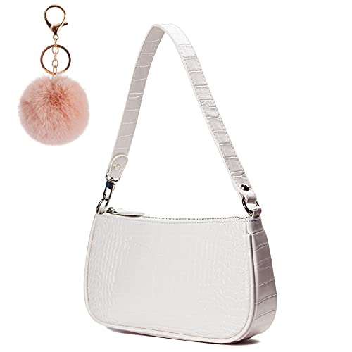 CAMILIFE Retro Umhängetasche Tasche,90er Jahre Umhängetasche Damen,mit schickem Krokoprägung-Druck Crossbody Tasche,Damen Schultertasche,Frau Vintage Shoulder Crossbody Handtasche von Camilife