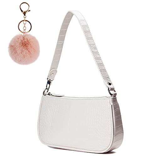Camilife Retro Umhängetasche Tasche,90er Jahre Umhängetasche Damen,mit schickem Krokoprägung-Druck Crossbody Tasche,Damen Schultertasche,Frau Vintage Shoulder Crossbody Handtasche von Camilife