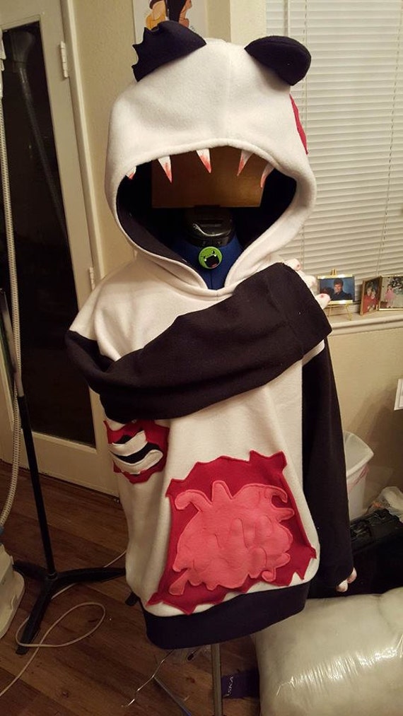 Zombie Panda Erwachsenen-Hoodie | Oder Such Dir Dein Eigenes Tier Aus von ShakespearesWorkShop