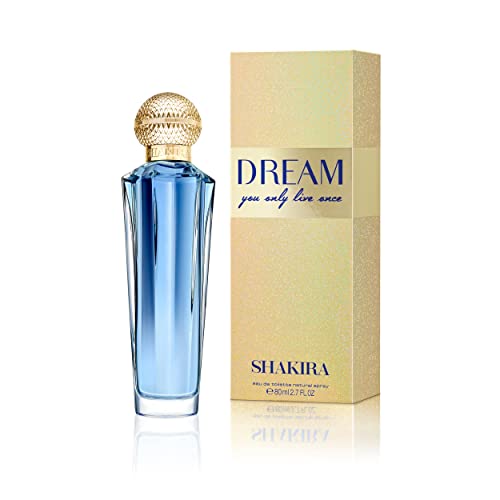 Shakira Perfumes – Dream von Shakira für Damen – Langanhaltend – Frisches und feminines Parfüm – Vanille-, Zitrus- und blumige Noten – Ideal für tagsüber – 80 ml von Shakira