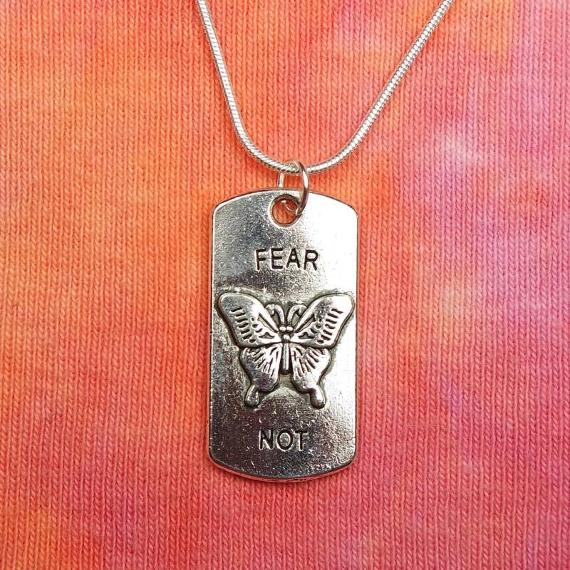 Fear Not Change Schmetterling Halskette, 16-50" Lange Kette, Geschenk Schmuck Nachricht Ohne Änderung Es Wäre Keine Schmetterlinge Nb von ShaktiAndShivaDesign