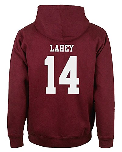 Lässiges modisches Kapuzen-Sweatshirt für Herren, mit Wolfs-Motiv, 24 Teen Stilinski., Rot Lahey 14, L von ShallGood