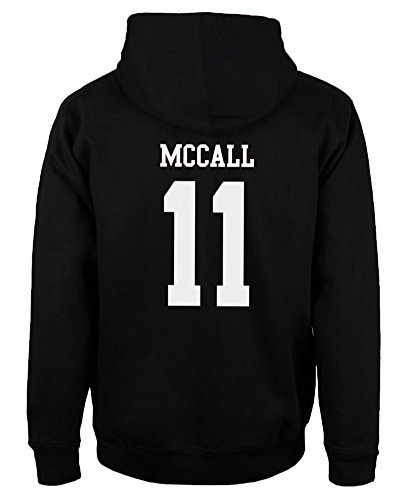 Lässiges modisches Kapuzen-Sweatshirt für Herren, mit Wolfs-Motiv, 24 Teen Stilinski., Schwarz Mccall 11, M von ShallGood