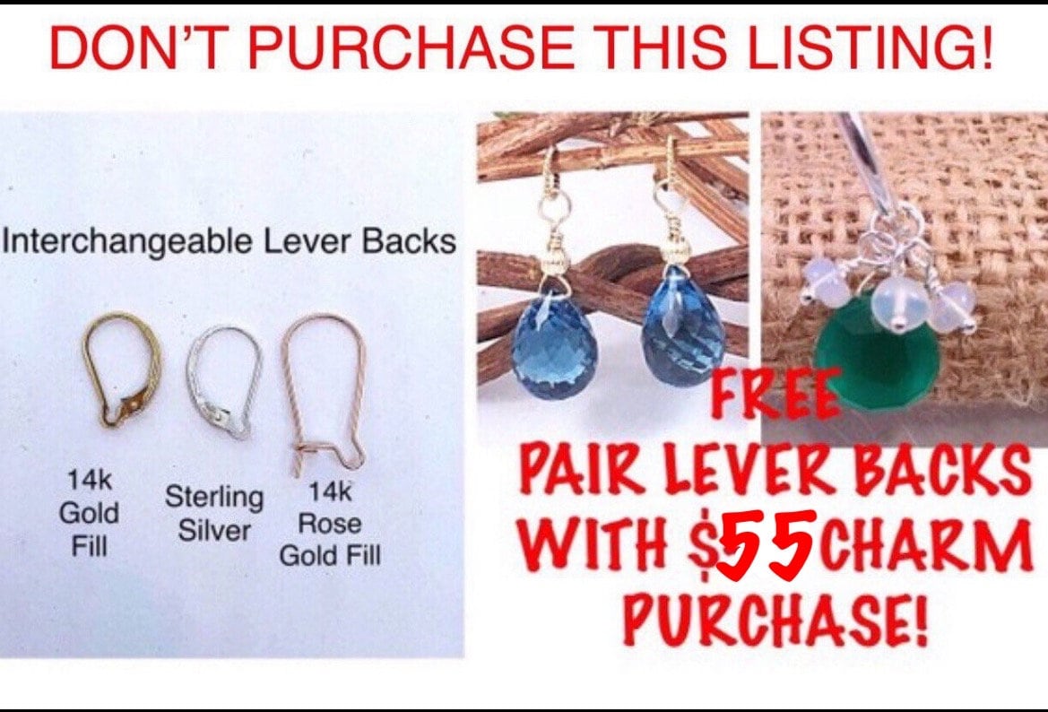 Gratis Wechsel-Brisuren Mit Min. Kaufen Sie 55.00 Von Ohrring Charms, Sterling, Rose Oder Gelb Gold Gefüllt. Listing Nicht Zum Kauf von ShalomJewelry