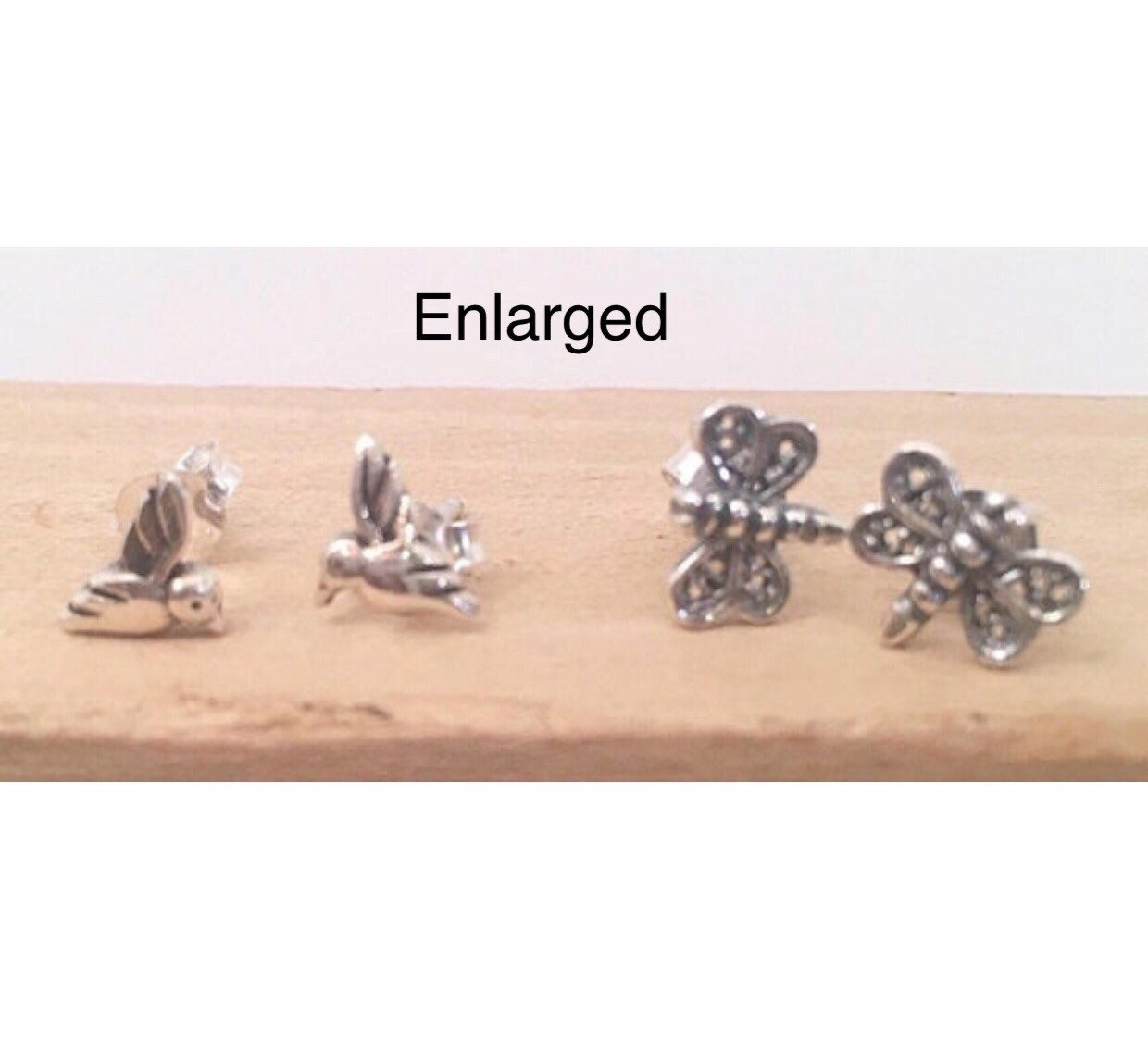 Schwalbe Vogel Und Libelle Sterling Ohrstecker, Kleine Kolibri Ohrstecker von ShalomJewelry