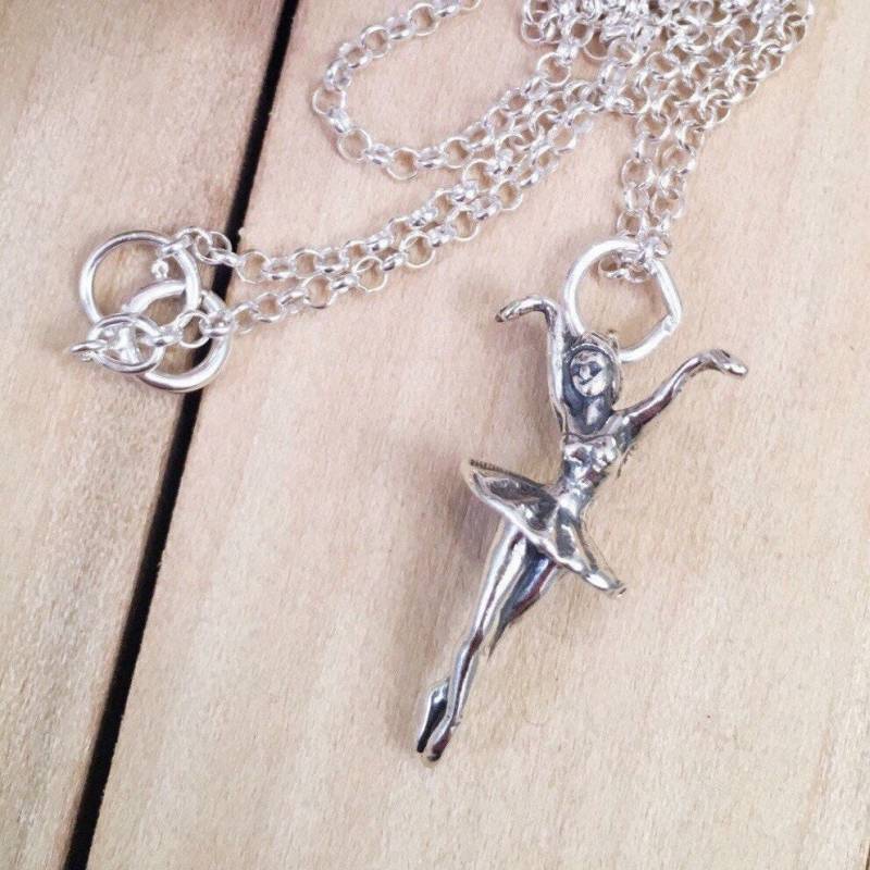 Tanzen Ballerina Halskette, Ballett Schmuck, Halskette Des Kindes, Charm von ShalomJewelry