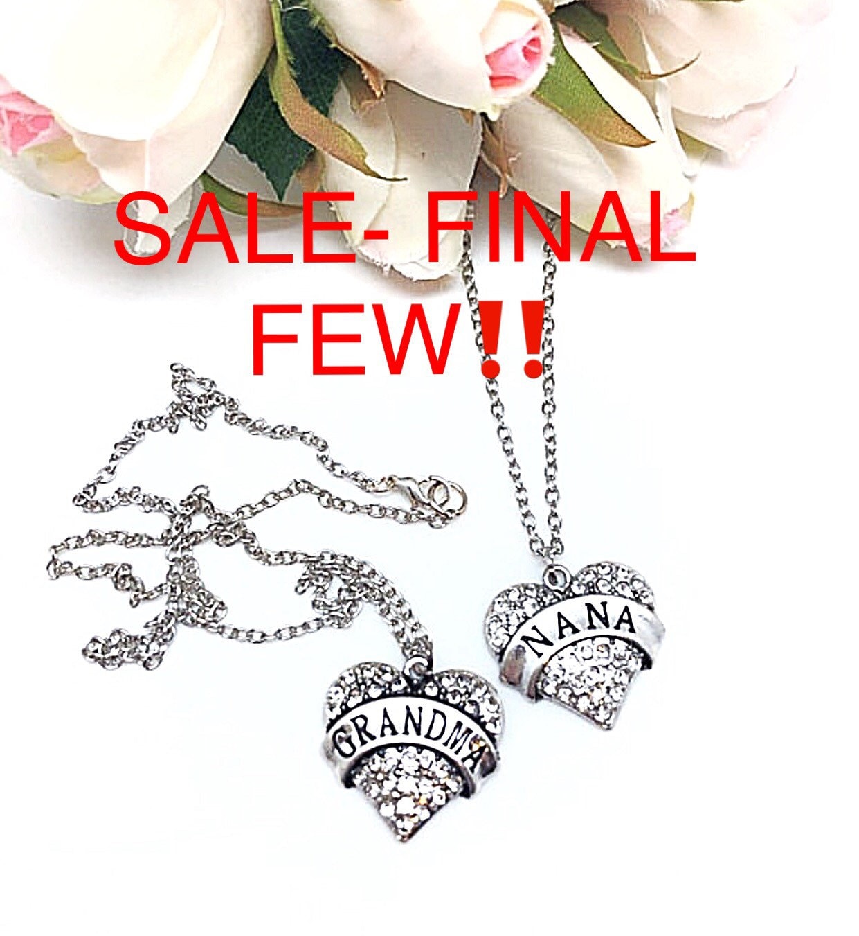 Verkauf 3D Nana Cz Herz Halskette, Silber Halskette von ShalomJewelry