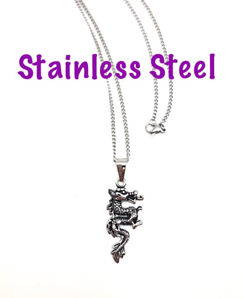 Verkauf Edelstahl Drache Anhänger Halskette , Großer von ShalomJewelry
