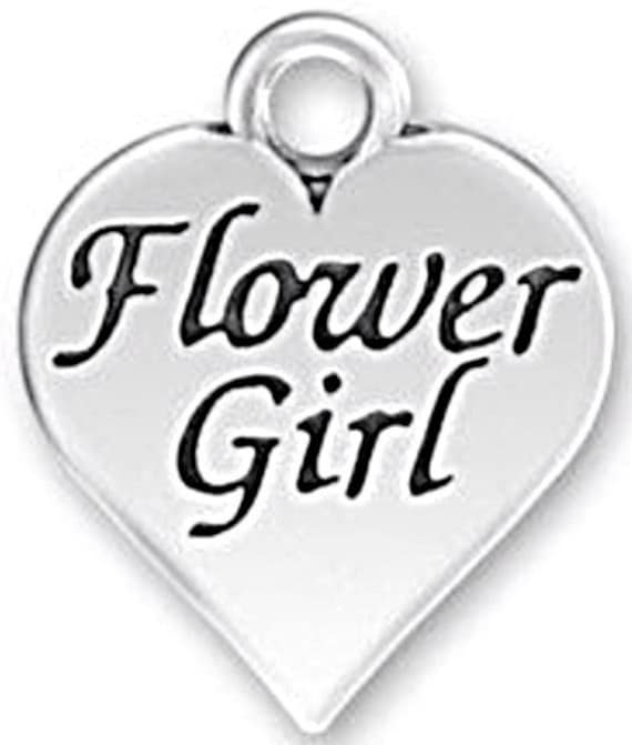 Verkauf Menge 3 Sterling Silber Blumenmädchen Anhänger Oder Charme. Fast 3/4 "x 5/8", Charms, Charms von ShalomJewelry