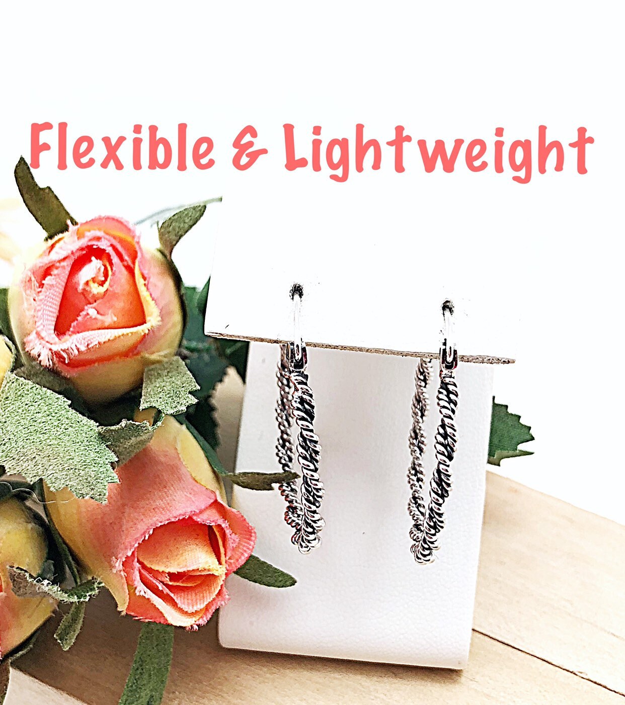 Verkauf Verdrehte 2 X 33 Mm Snap Bar Oxidierte Sterling Silber Creolen, Runde Creolen Für Anhänger, 1 3/8 "Verdrehte Creolen." von ShalomJewelry