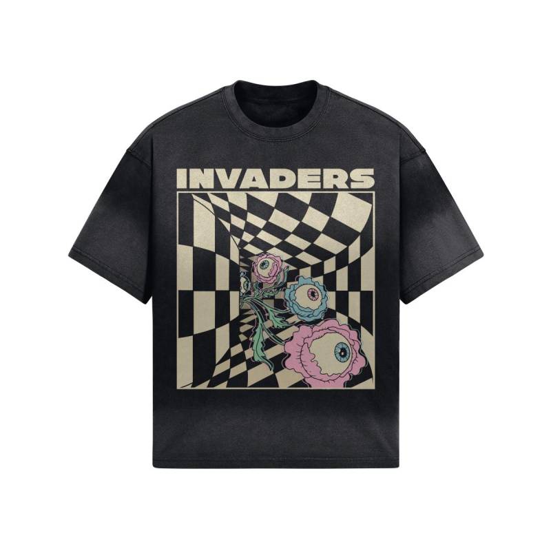 Invaders - Batiken Boxy Fit T-Shirt von ShamanskaKate