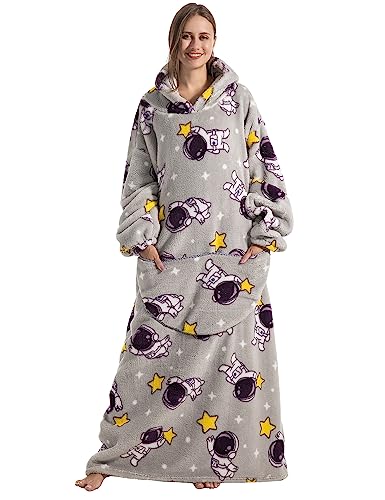 Shamdon Home Collection Lange Hoodie Decke für Damen Herren, Tragbare Decke mit Ärmeln und Kapuze, Erwachsene Oversized XXL Riesen Übergroßer Warm Deckenpullover Shamdon Home Collection Lange Hoodie Decke für Damen Herren, Tragbare Decke mit Ärmeln und Kapuze, Erwachsene Oversized XXL Riesen Übergroßer Warm Deckenpullover von Shamdon Home Collection