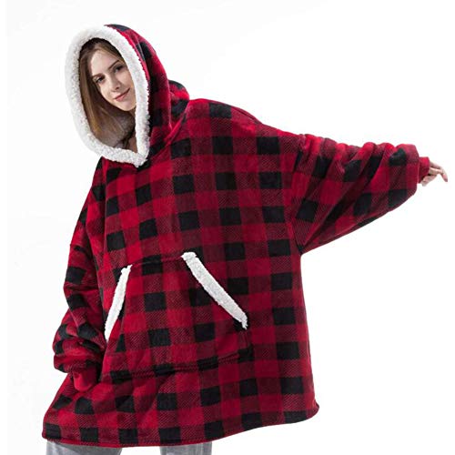 Shamdon Home Collection Oversize Hoodie Decke Damen, Unisex Kapuzenpullover, Riesen-Sweatshirt, Super weich und bequem, Geeignet für Erwachsene, Männer, Frauen, Jugendliche von Shamdon Home Collection