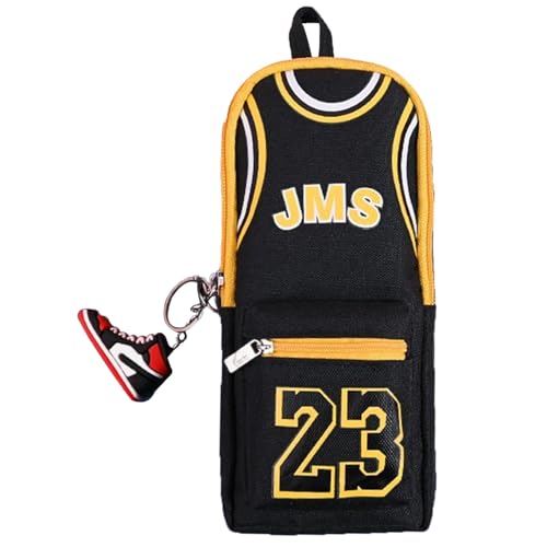 23 Schwarz Basketball Federmäppchen, große Kapazität Schreibwaren Fall, Basketball Star Player Federmäppchen, Kinder große Kapazität Federmäppchen von Shamoparty