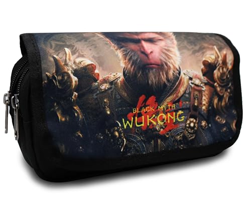 Shamoparty Wu Kong Federmäppchen, Erweiterbar Mäppchen Teenager mit Großer Fächer, Federmäppchen Für Kinder Junge Studenten Erwachsene Federtasche,Coole Szenen von Spielen [I] von Shamoparty