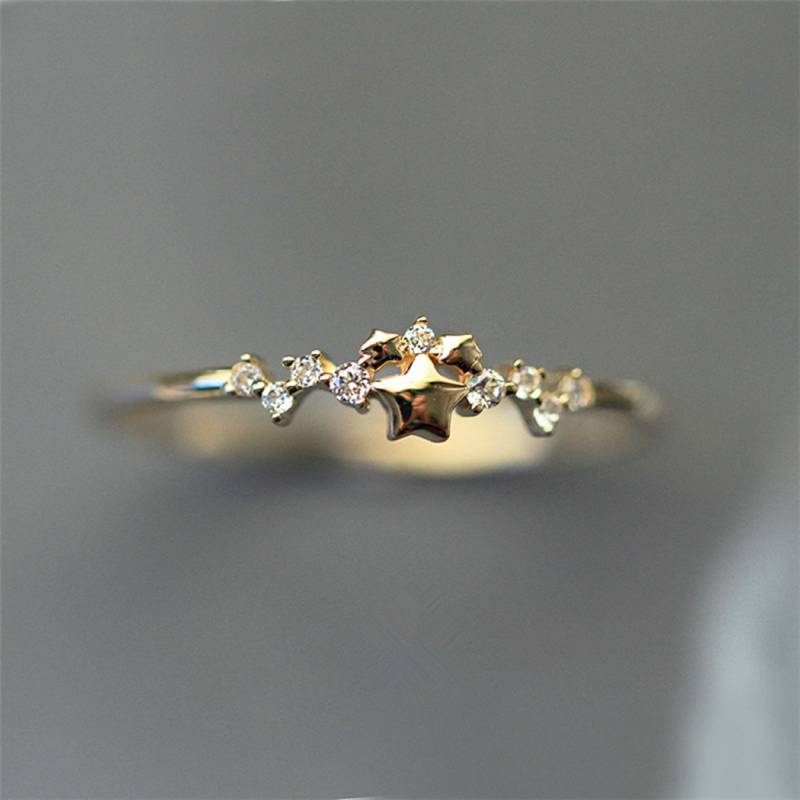 Avalon Sternschnuppe Ring, Minimalist Statement Stapelring, Frauen Geschenk Zarte Weihnachtsgeschenk Ringe von ShanayaJewels