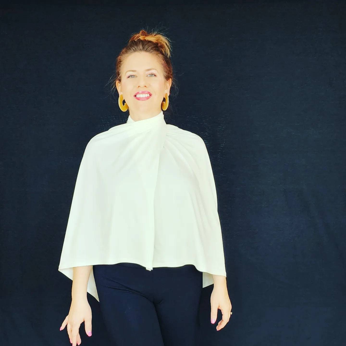 Wandelbarer Schal Mit Druckknöpfen Aus Bamboo Jersey Knit - Sonderanfertigung Von Shanna Britta von ShannaBritta