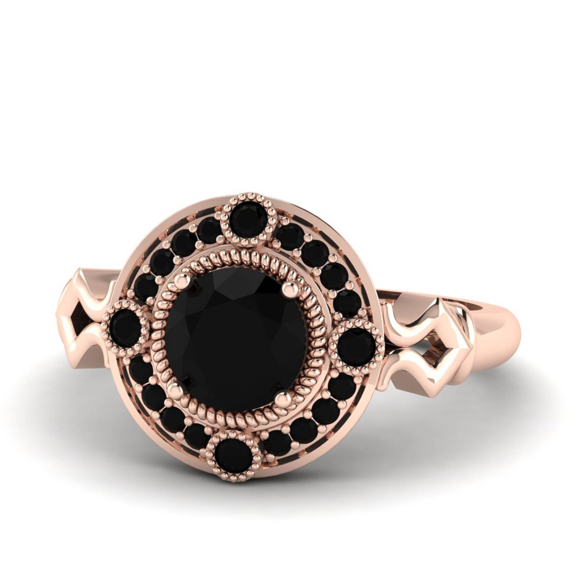 Aaa Antiker Schwarzer Onyx Dankesring, Echter Edelstein Ring, Art Deco 14K Gelbgold Verlobungsring, Rückenmark Gold Ring von Shannonjewelsin