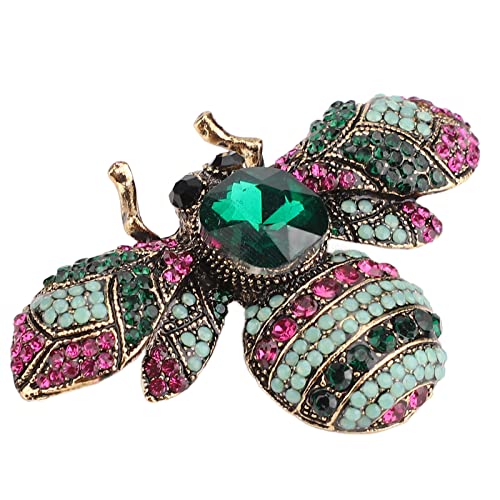 Brosche Schmuck, Damen Brosche Schmuck Angenehme Helle Bienenform FüR Partys (Grün) von Shanrya