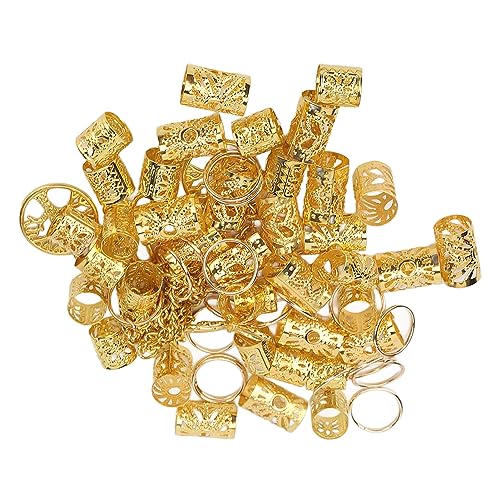 Dreadlock-Schmuck, Dreadlock-Perlen aus Goldlegierung für Versammlungen von Shanrya