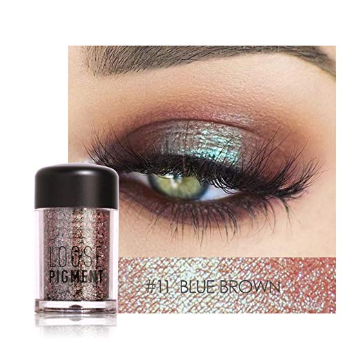 Eyes Pigment Powder Perfect Eye Makeup Lidschatten No Streak für das tägliche Make-up Lady Home(#11) von Shanrya